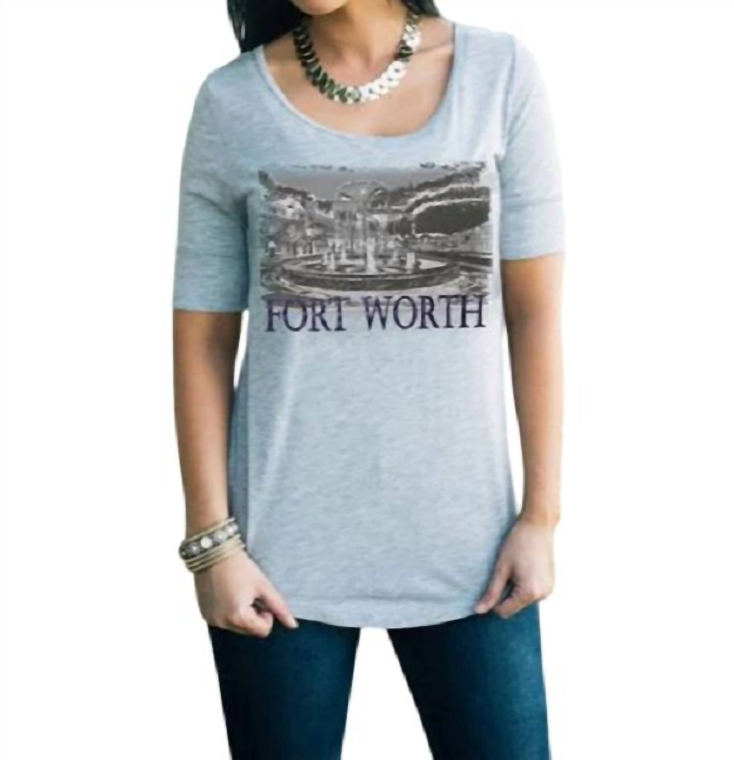 

Футболка TCU College Landmark в Форт-Уэрте Gameday Couture, цвет fort worth