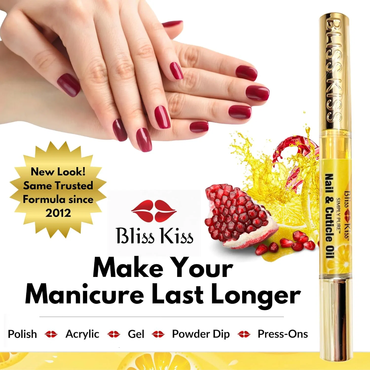 Масло для кутикулы и ногтей «Simply Pure» от Bliss Kiss Bliss Kiss — фото 3
