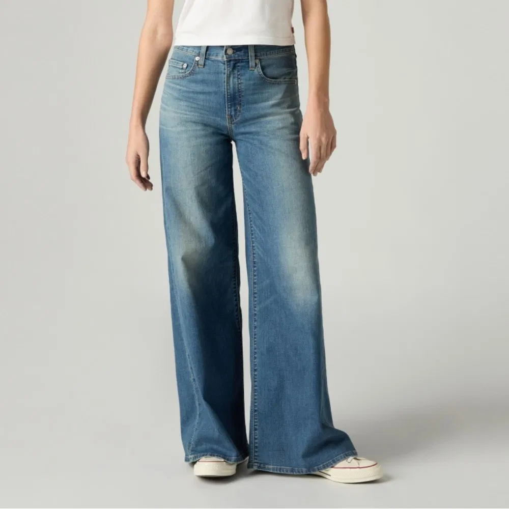 Женские джинсы 728 High-Rise Wide-Leg Cool, индиго, от Levi's
