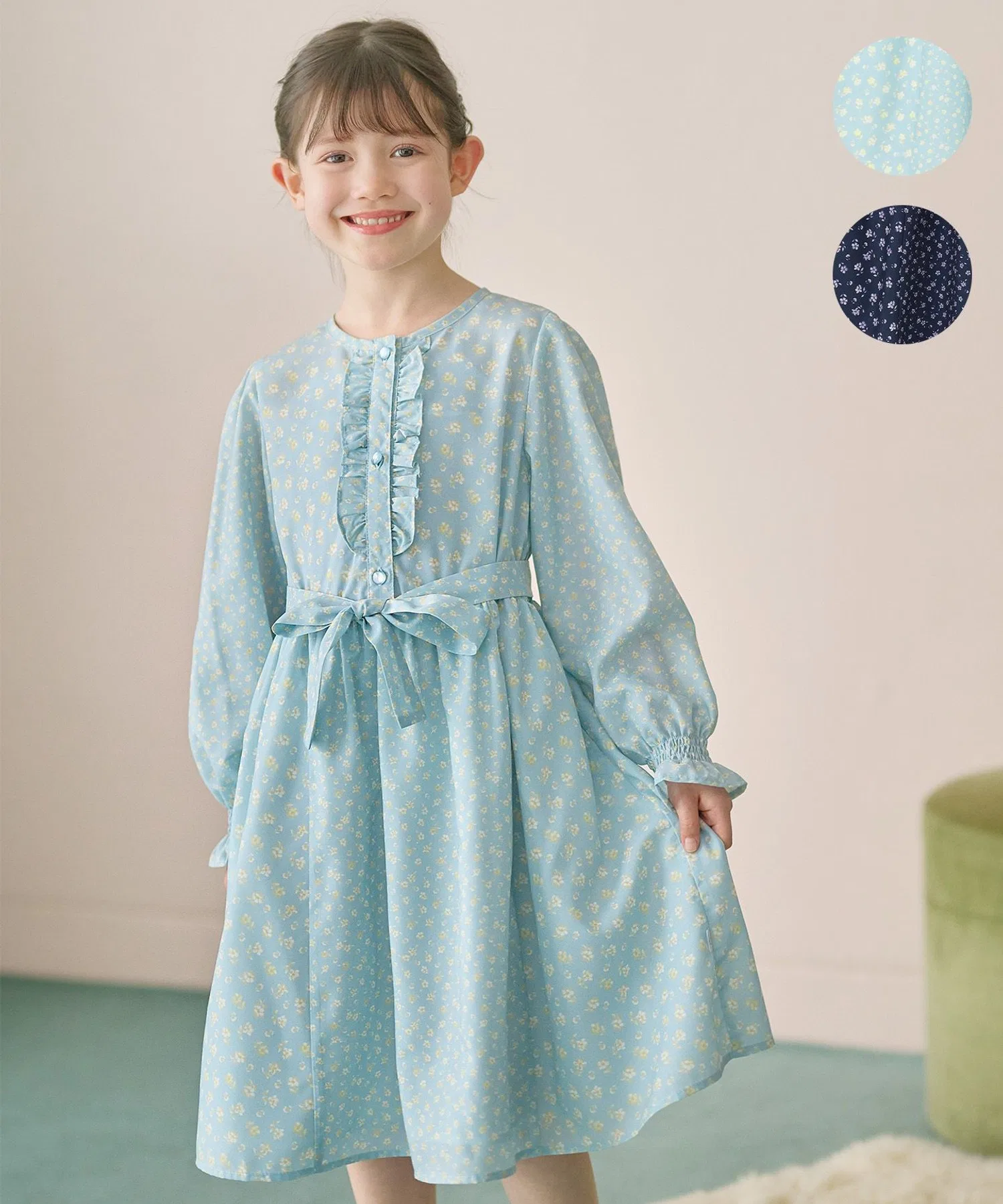 Детское платье 組曲 Flower Patchwork Dress