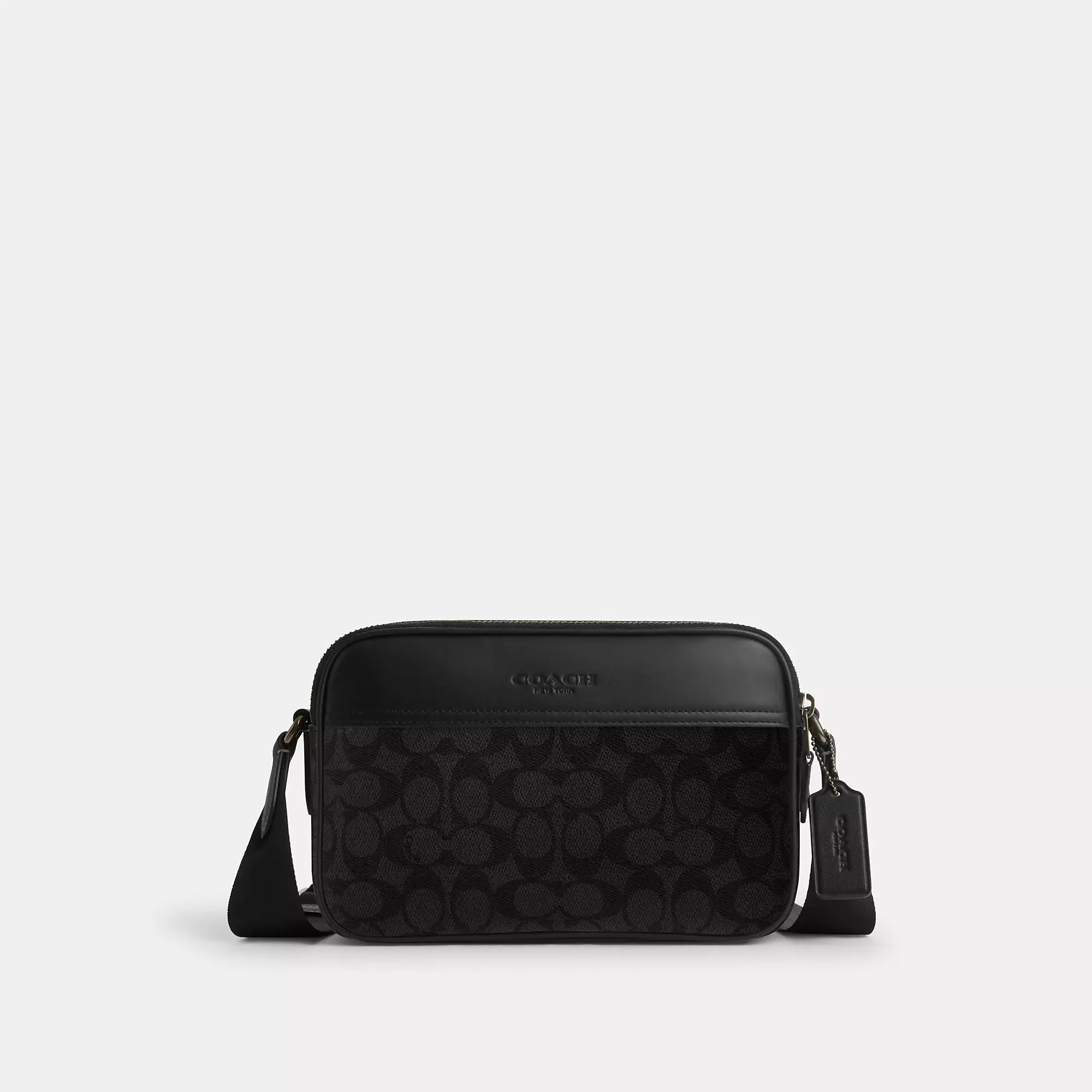 

Сумка через плечо Graham от Coach Outlet из фирменной ткани, бронзовый/угольный/черный