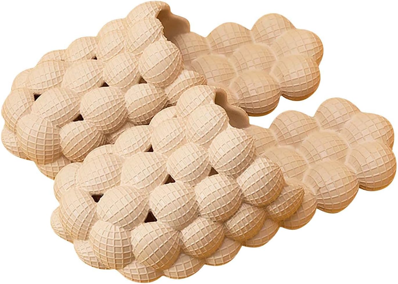 

Домашние тапочки Asifn Lychee Bubble для мужчин и женщин, для спортзала, спа, ванной комнаты и улицы, быстросохнущие, мягкие и удобные с массажной подошвой, забавные, противоскользящие тапочки, белый