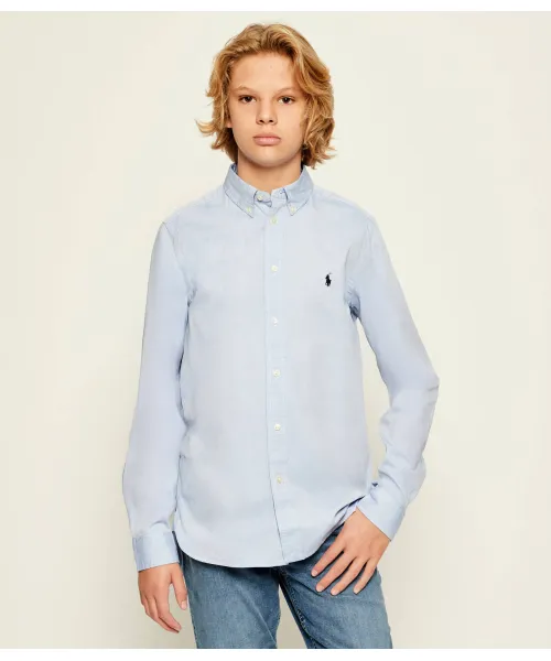 

Рубашка Slim fit Polo Ralph Lauren, синий