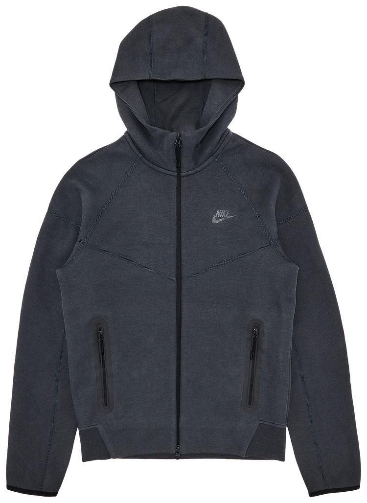 

Худи Nike Sportswear Tech Fleece Windrunner Full Zip Hoodie 'Anthracite/Black', черный