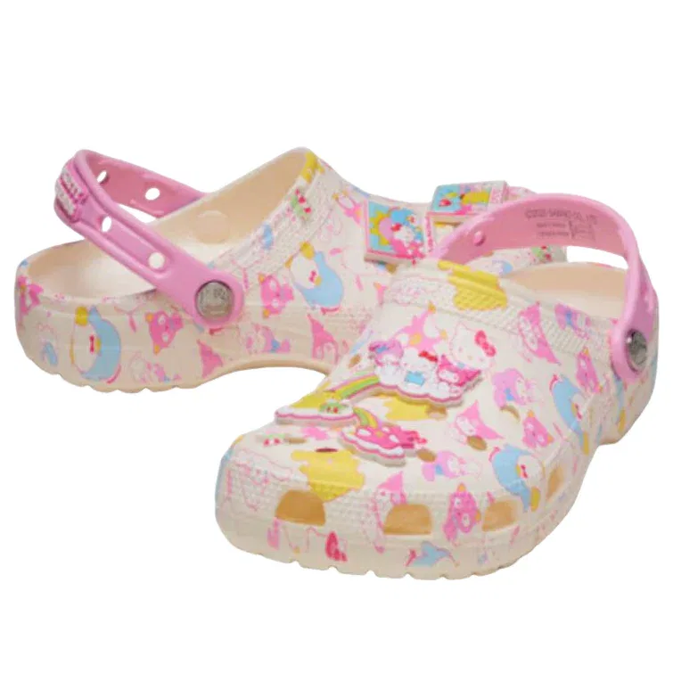 Классические сабо Crocs Hello Kitty and Friends, пастельные тона, мультиколор — фото 3