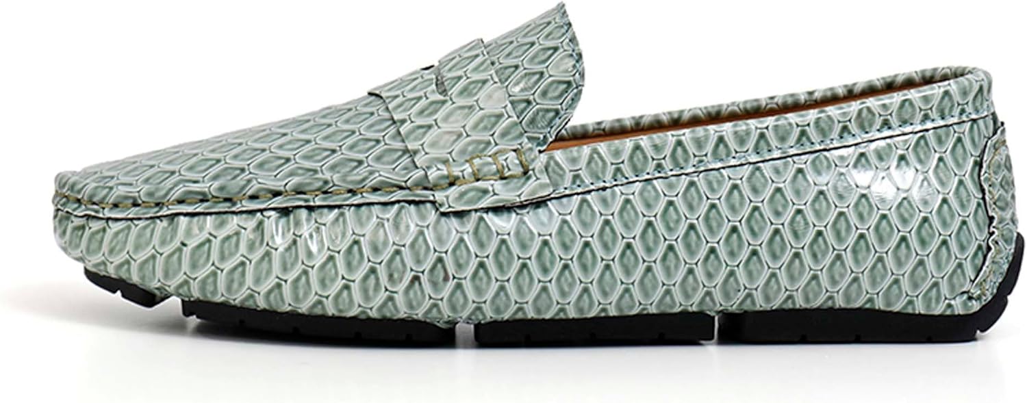 

Мужские модные лоферы городского стиля, деловые повседневные формальные туфли, дышащие, легкие, для прогулок, вождения, офисной работы, банкетов, свадеб, костюмов, платьев, кожаные туфли Generic, светло-зеленый