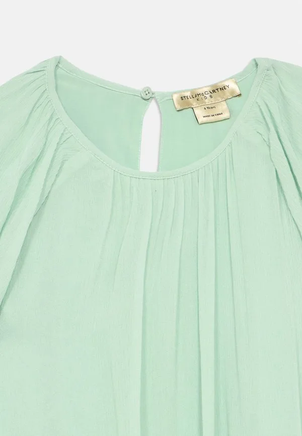 Тканое платье, повседневное платье Stella Mccartney Kids, Green — фото 4