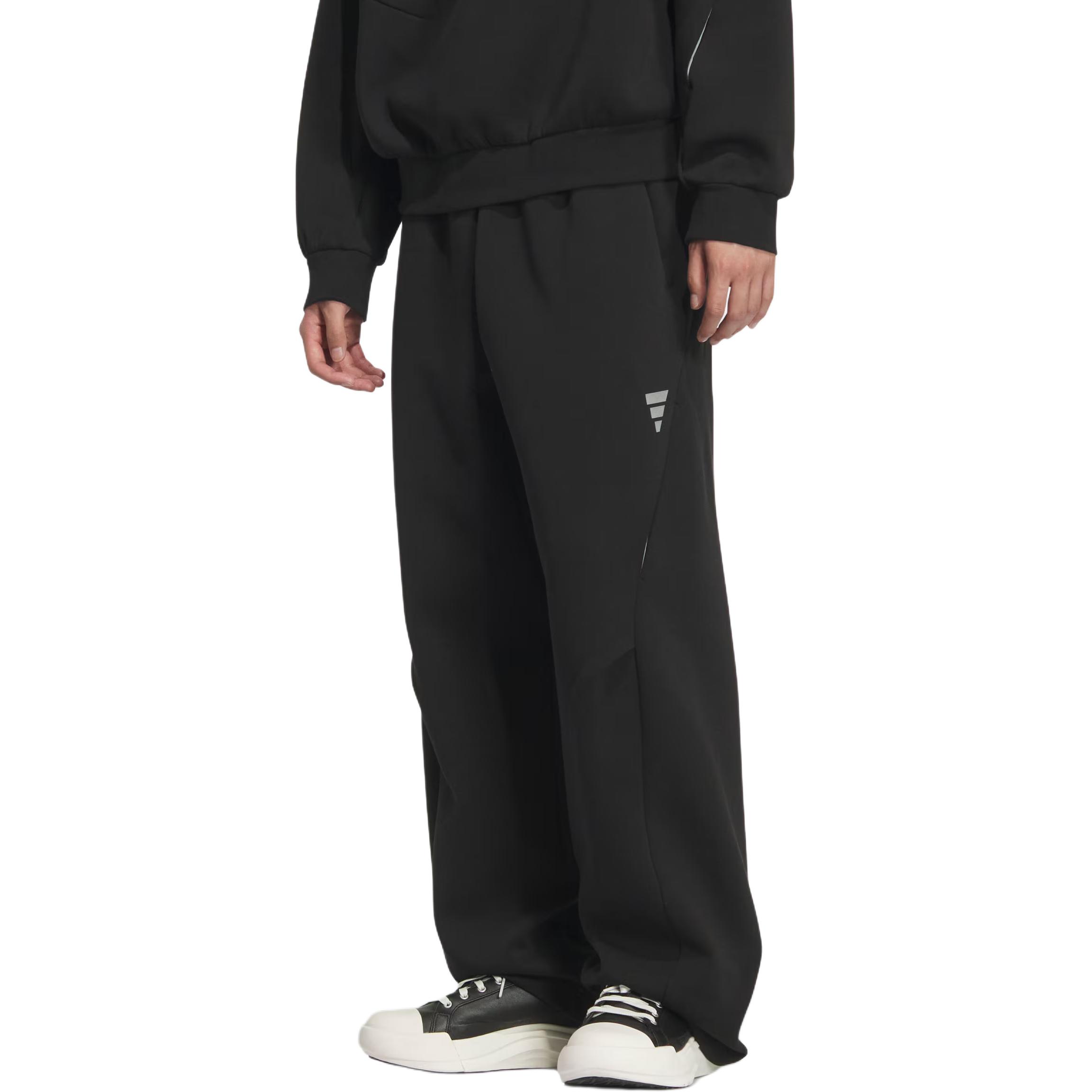 Брюки спортивные FOS SS25 KNIT TRACKSUIT BOTTOMS мужские Adidas, черный — фото 2