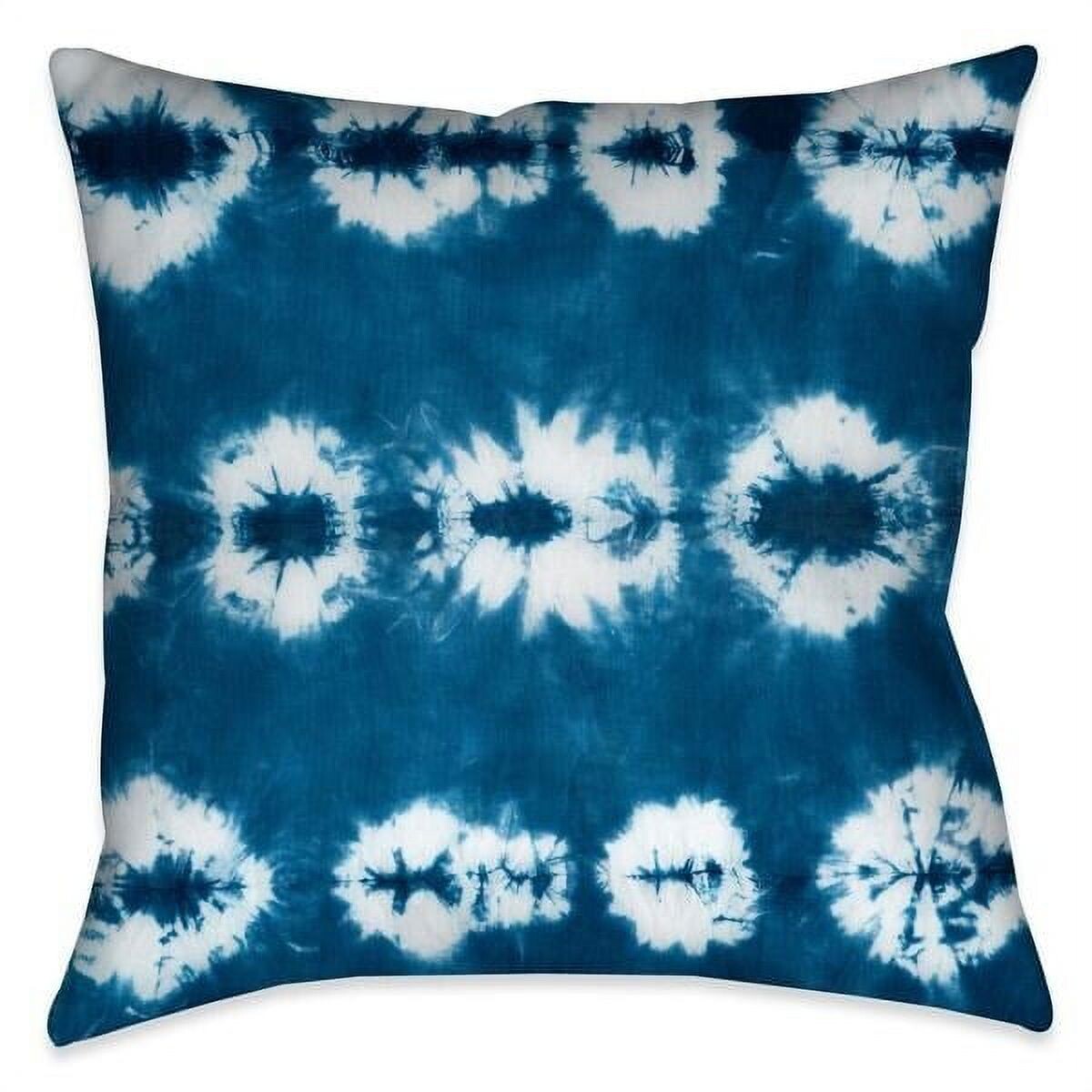 

Подушка Laural Home Kanoko Shibori, синий