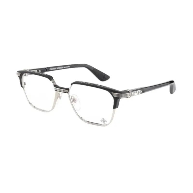 

Chrome Hearts Оригинальный дизайн 925 Sterling Silver Plate квадратные очки для мужчин черные