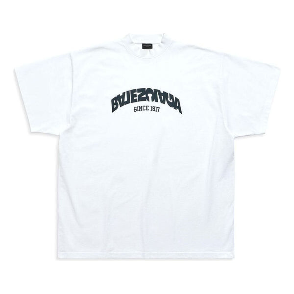 

Футболка back flip t-shirt oversized white black' Balenciaga, белый