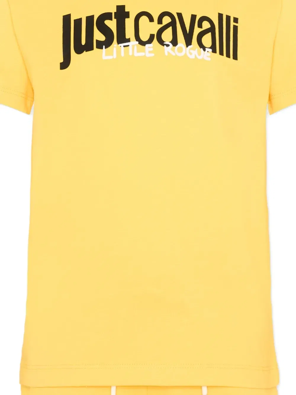 Комплект из футболки и шорт с логотипом Just Cavalli Kids, желтый — фото 3