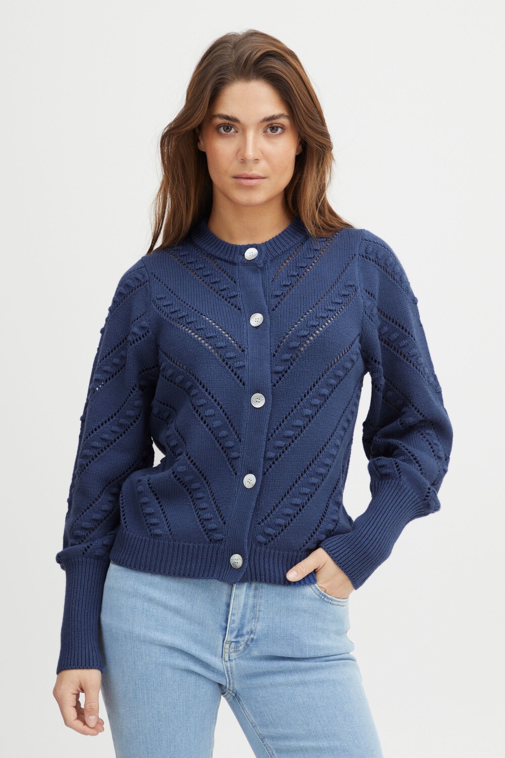 

Кардиган PULZ Jeans, синий
