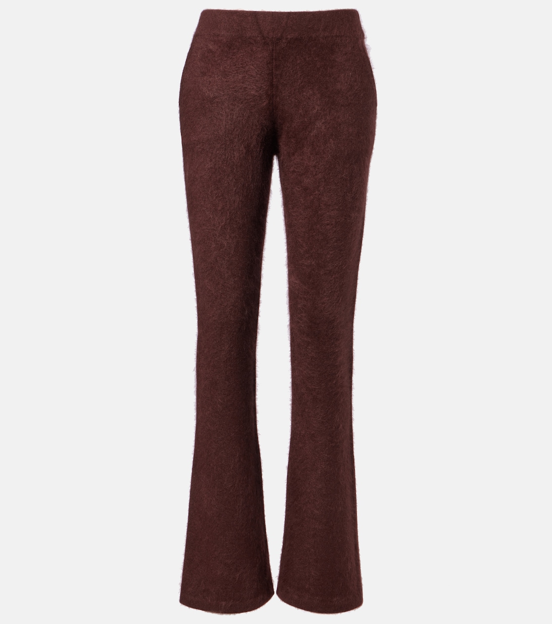 

Расклешенные брюки Fluffy Statement из смеси шерсти и кашемира Dorothee Schumacher, Dark Chocolate