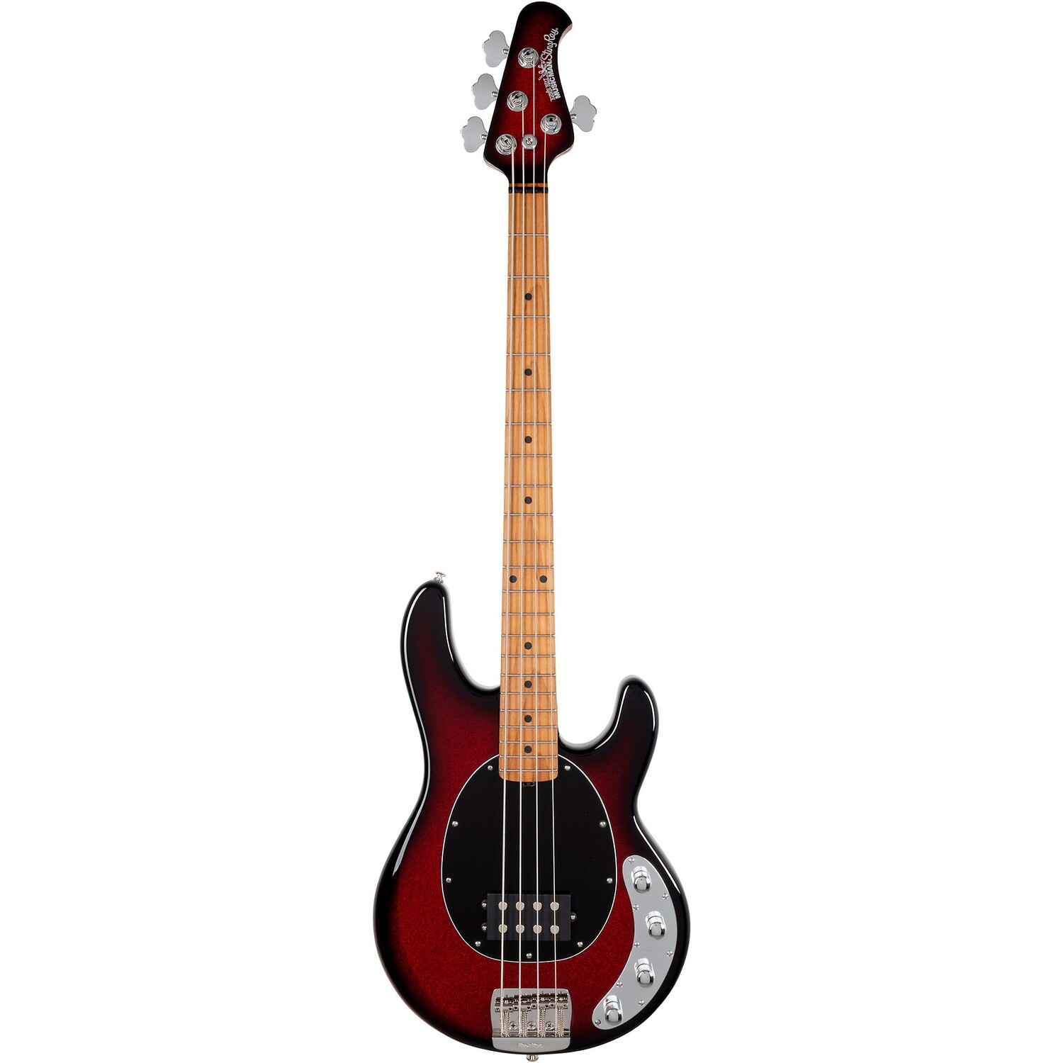

Ernie Ball Music Man Stingray Special 4 H, ограниченная серия, накладка из жареного клена, электрический бас-гитара Burnt Apple