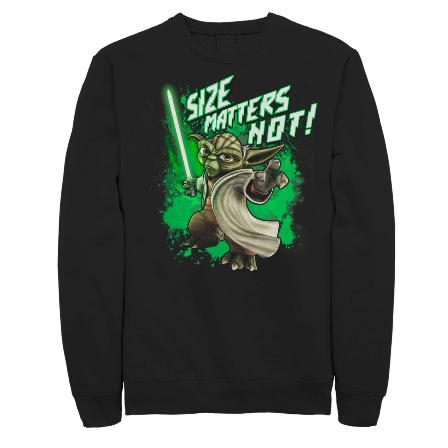 

Мужской свитшот Yoda «Звёздные войны: Войны клонов» с изображением Йоды. Размер имеет значение, а не свитшот Licensed Character