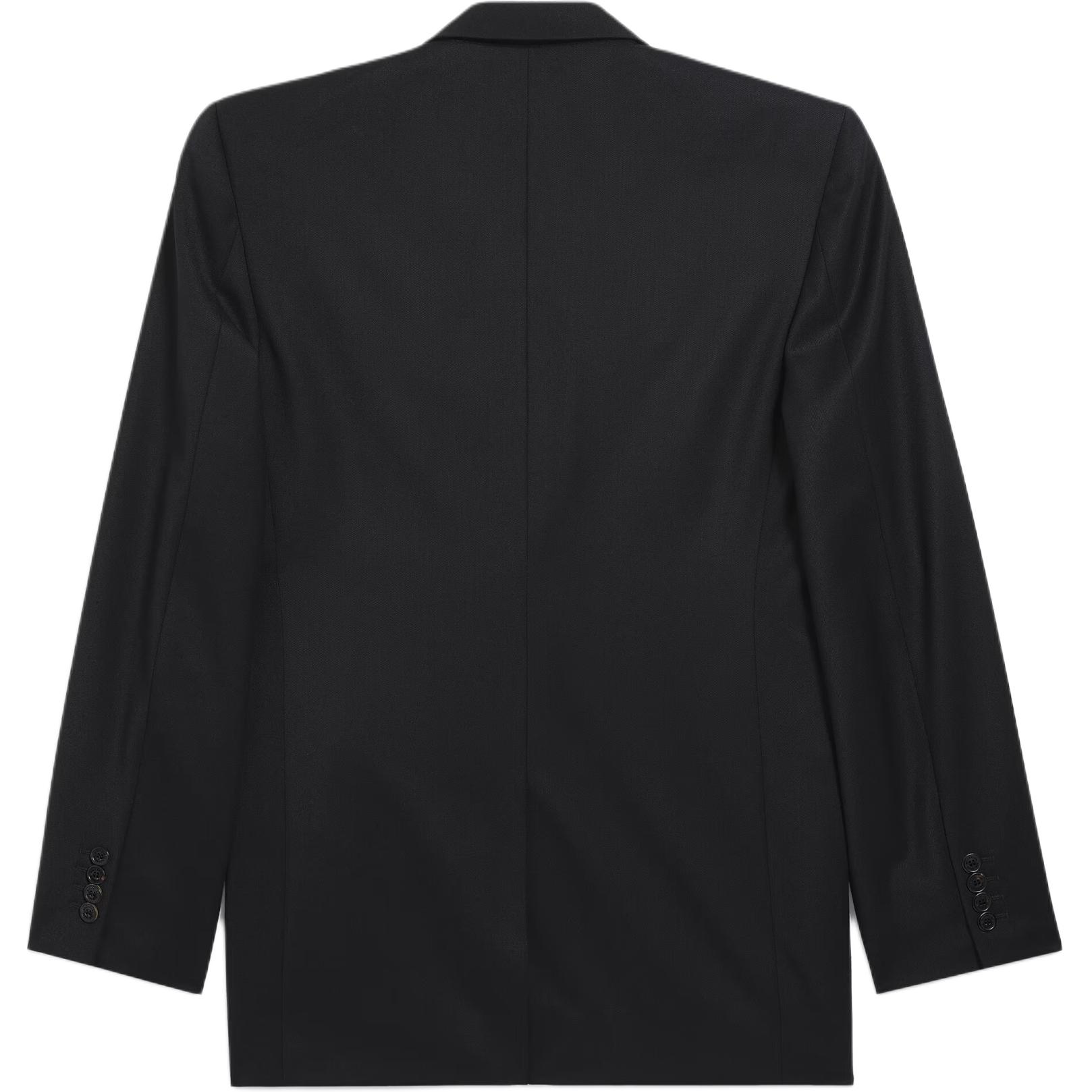 Мужской деловой костюм-пиджак стандартного кроя Balenciaga, черный — фото 2