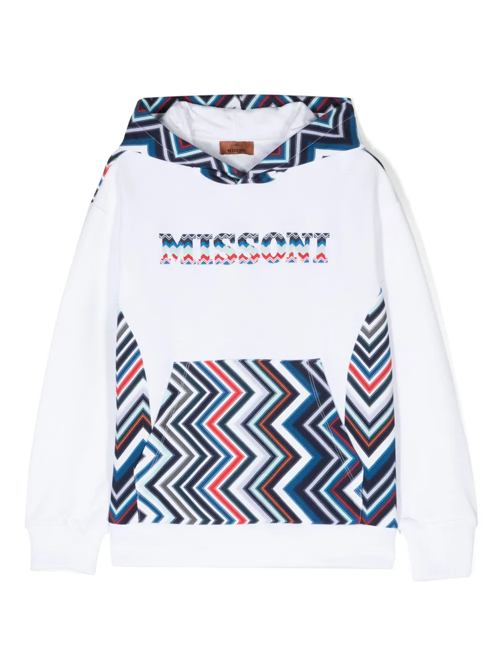 

Худи с узором шеврон Missoni Kids, белый