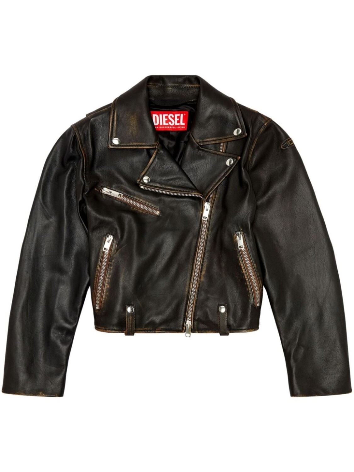 Diesel кожаная куртка L-Edme, черный