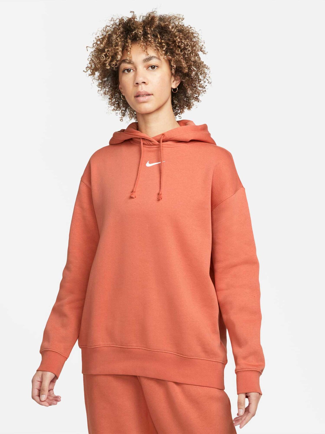 

Толстовка Nike W NSW ESSNTL CLCTN FLC OS HD, красный