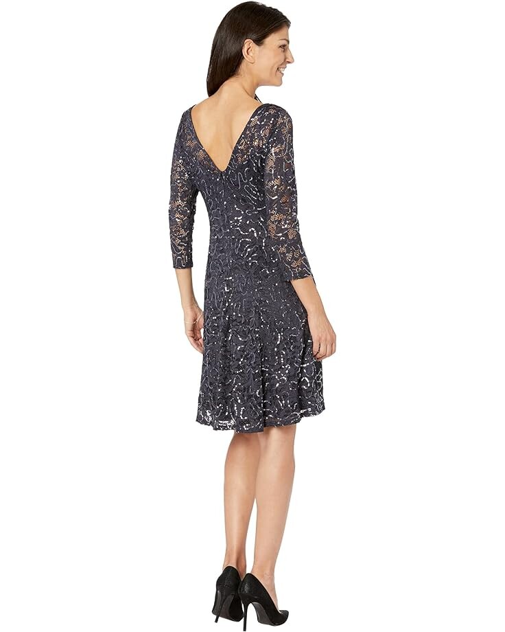 

Платье MARINA Lace Dress Fit-and-Flare, цвет Gun