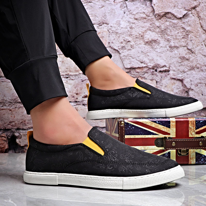 Мужские повседневные кроссовки Baoda Low Top, черно-белые — фото 3