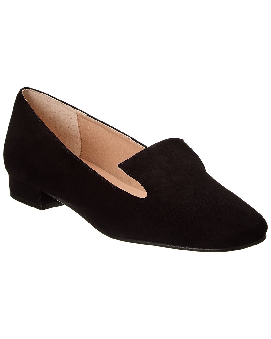Французские балетки French Sole Zooey из замши, черный