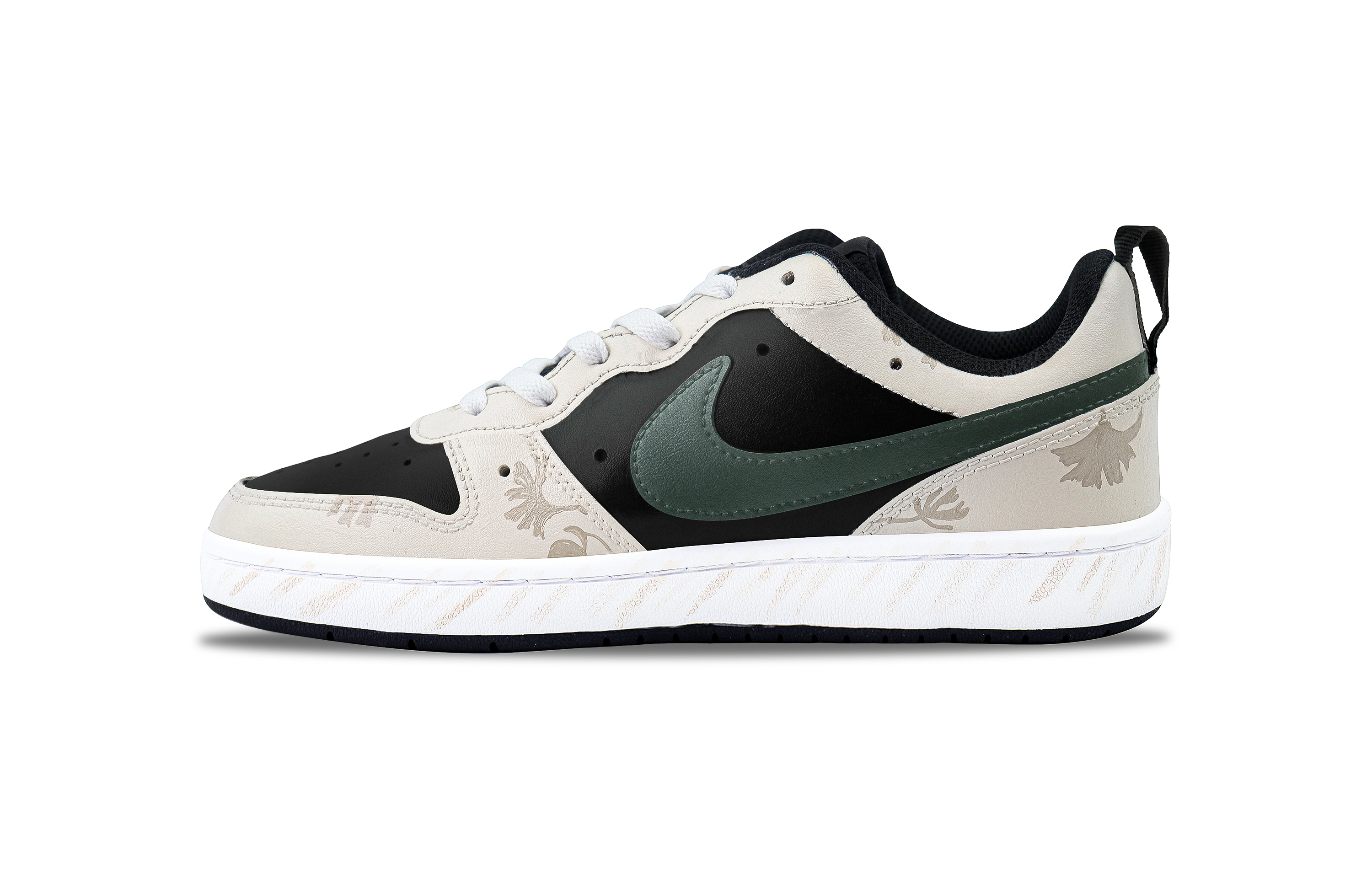 

Кроссовки Nike Court Borough Skateboarding Shoes Women's Low-top Beige/Green, зеленый