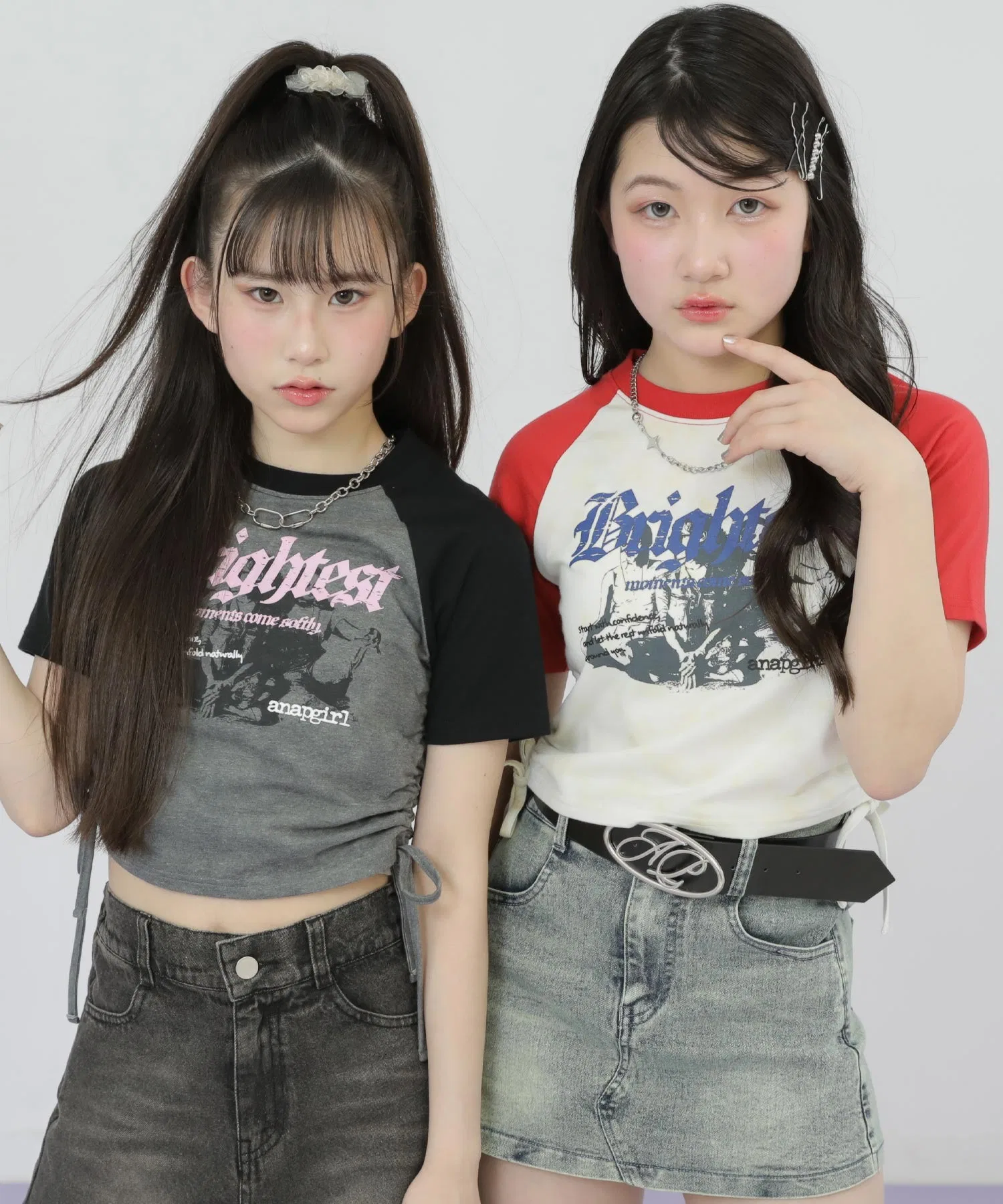 Футболка для девочек ANAP GiRL ROCK с принтом красная — фото 2