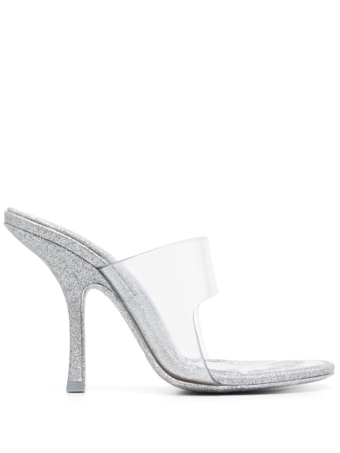 Alexander Wang мюли Nudie 110 с блестками, серебристый