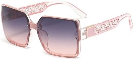 

Солнцезащитные очки 2027 года для женщин, модные квадратные ретро-солнцезащитные очки с большой оправой и градиентным переходом цвета, женские солнцезащитные очки для мужчин MTZJH, C4