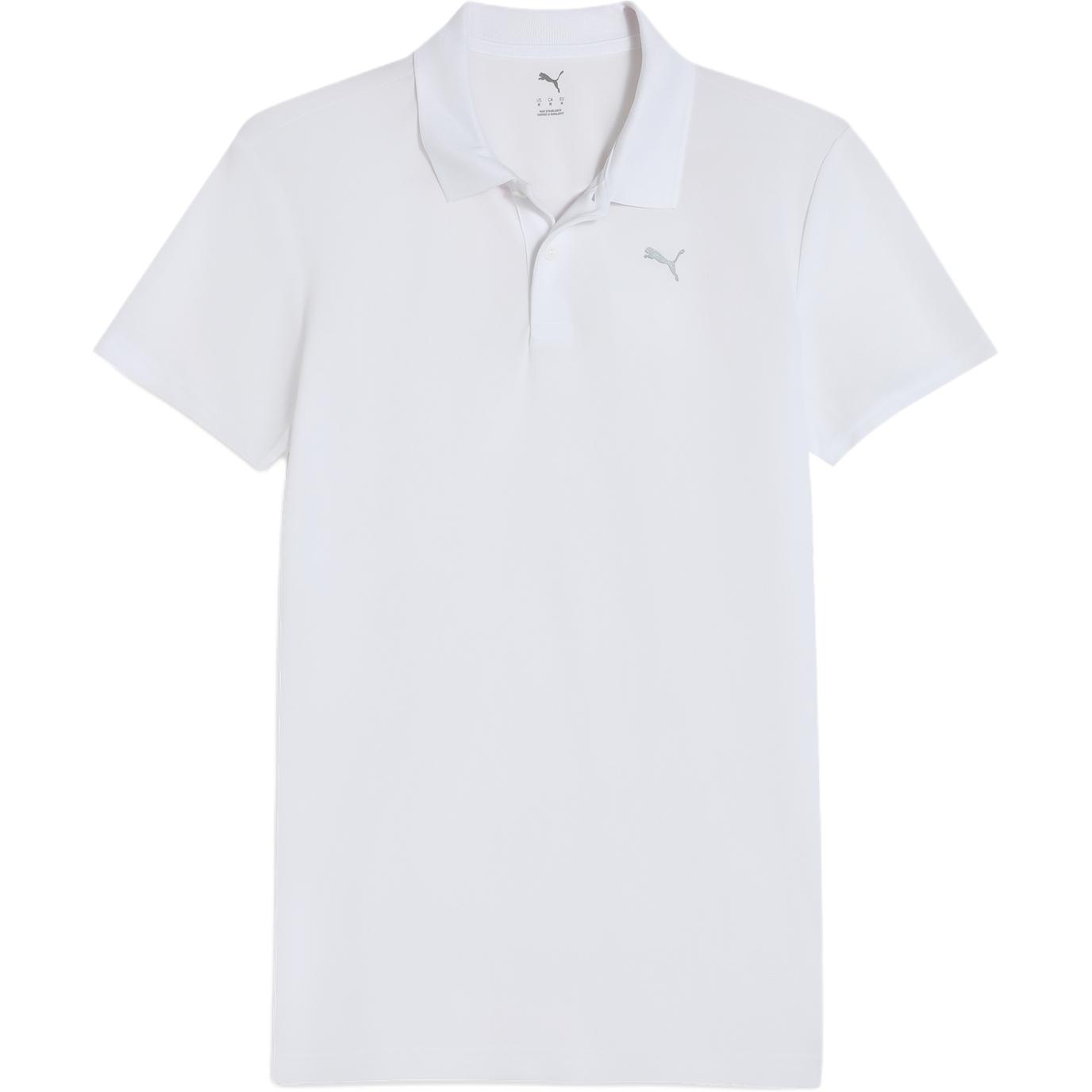 

PUMA Футболка-поло Performance мужская white 02, Белый, PUMA Футболка-поло Performance мужская white 02