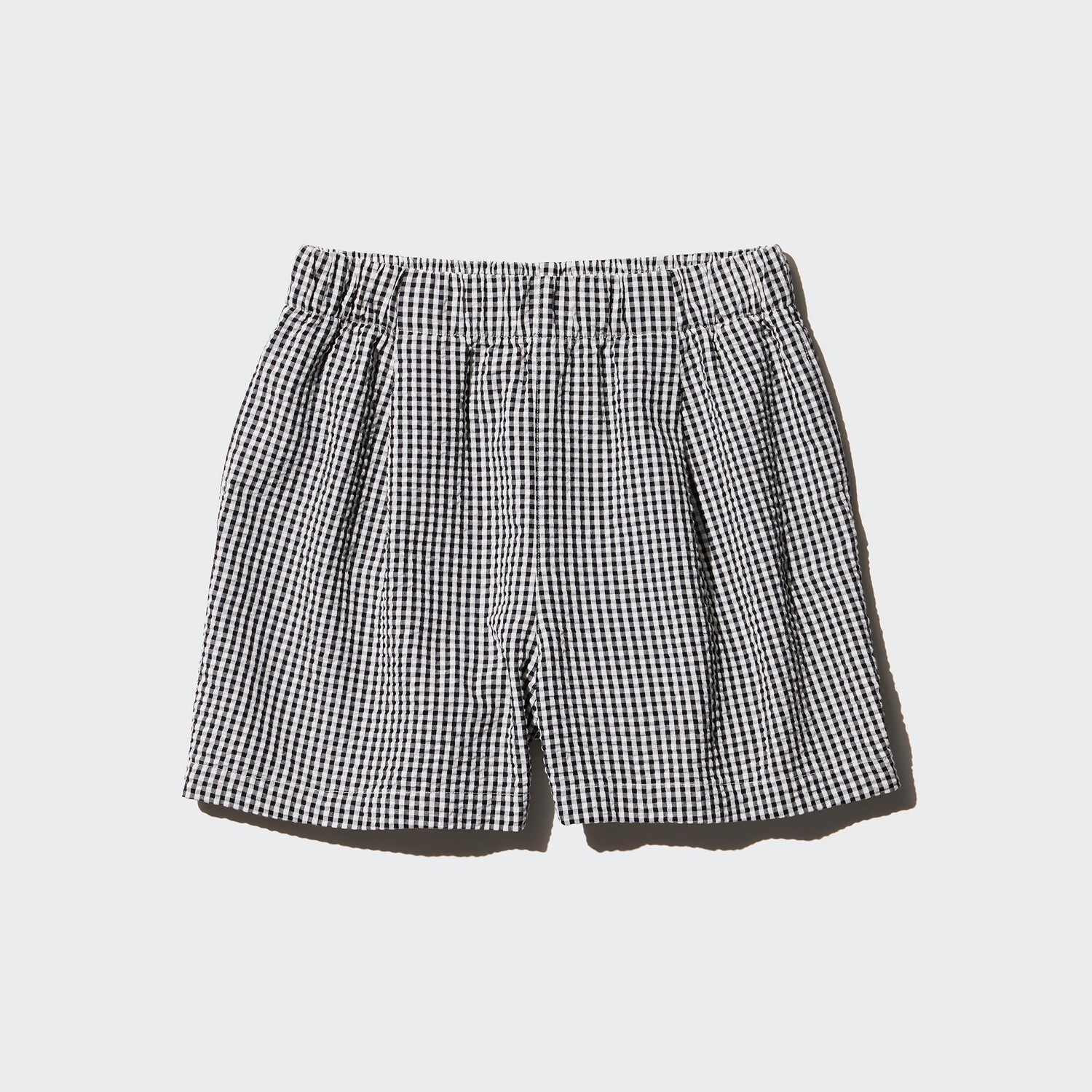 

Шорты легкие Uniqlo в клетку, черный