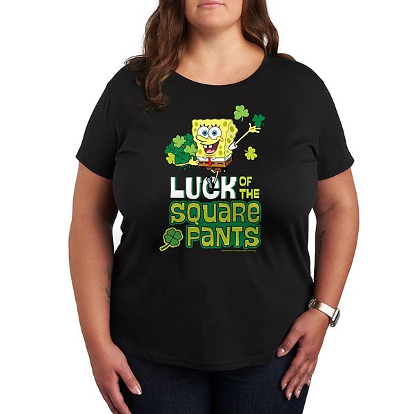 

Футболка с принтом Spongebob Squarepants Luck of the Square Pants Nickelodeon, Black, Черный, Футболка с принтом Spongebob Squarepants Luck of the Square Pants Nickelodeon, Black
