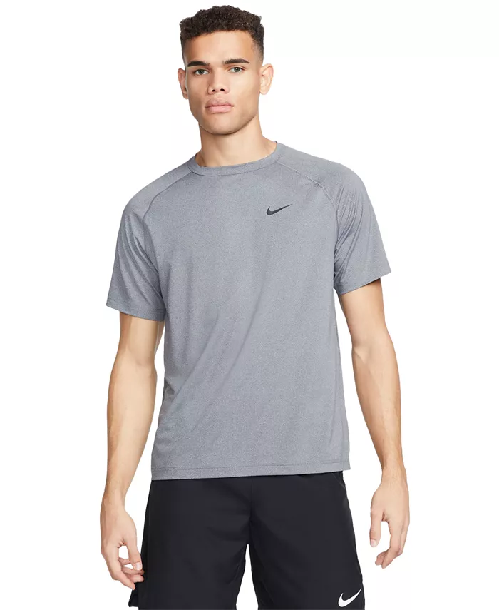 

Мужская свободная футболка для фитнеса с коротким рукавом Dri-FIT Nike, черный