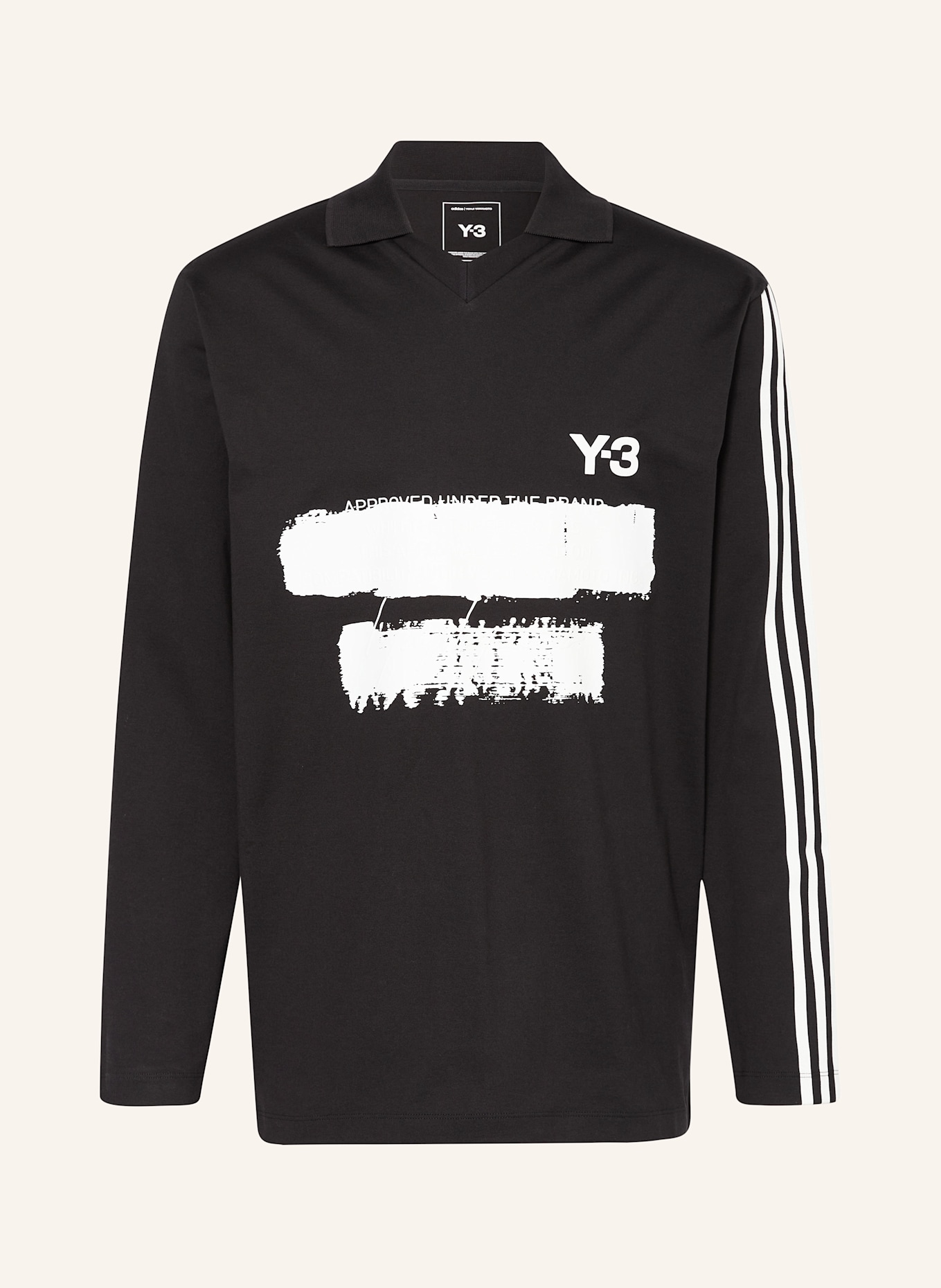 

Футболка-Поло из джерси gfx Y-3, черный