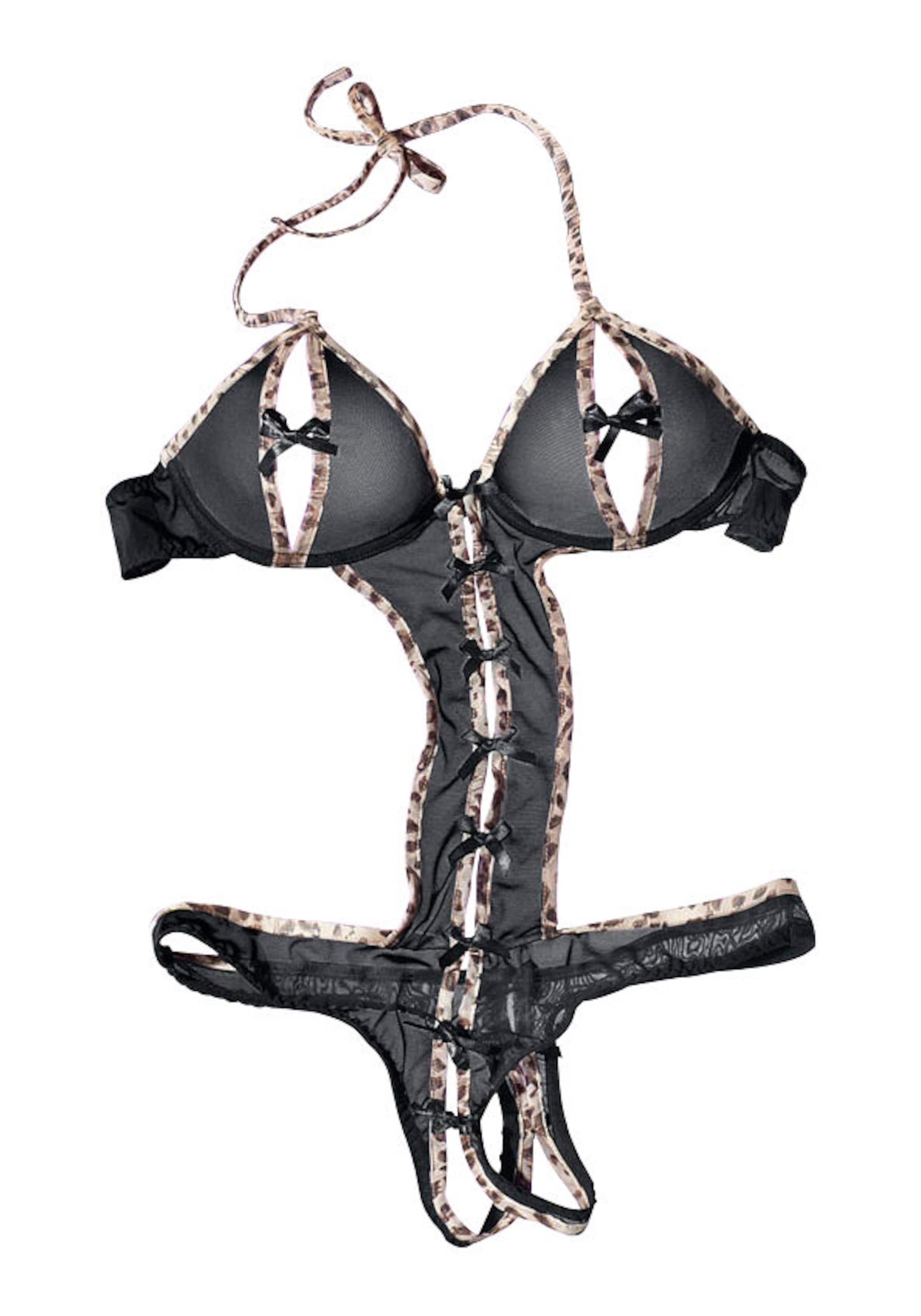 

PETITE FLEUR GOLD Кружевное белье без ластовицы в черном цвете