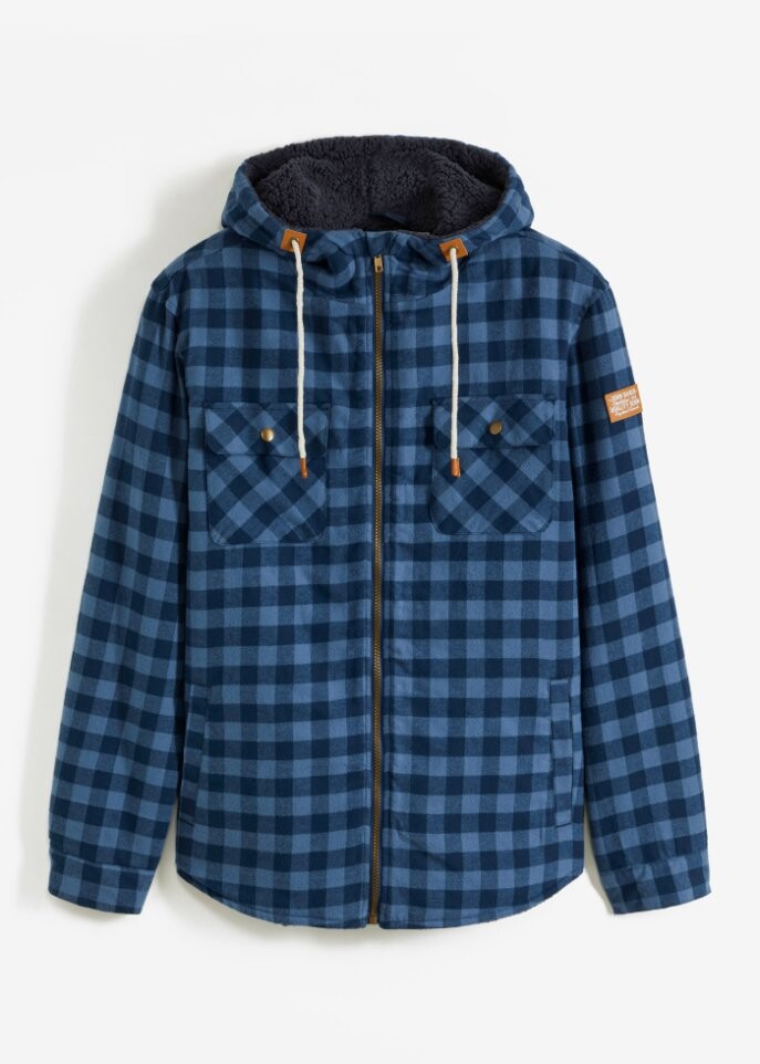 

Куртка-рубашка на плюшевой подкладке John Baner Jeanswear, синий