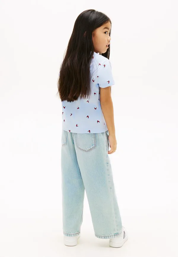 Футболка с принтом в виде смайлика, сердца и флага. Tommy Hilfiger, Sweet Blue — фото 3
