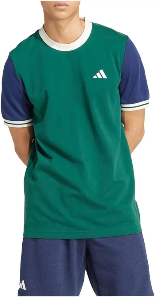 adidas Heritage Crew Neck Short Sleeve Casual Tops — Green — фото 2