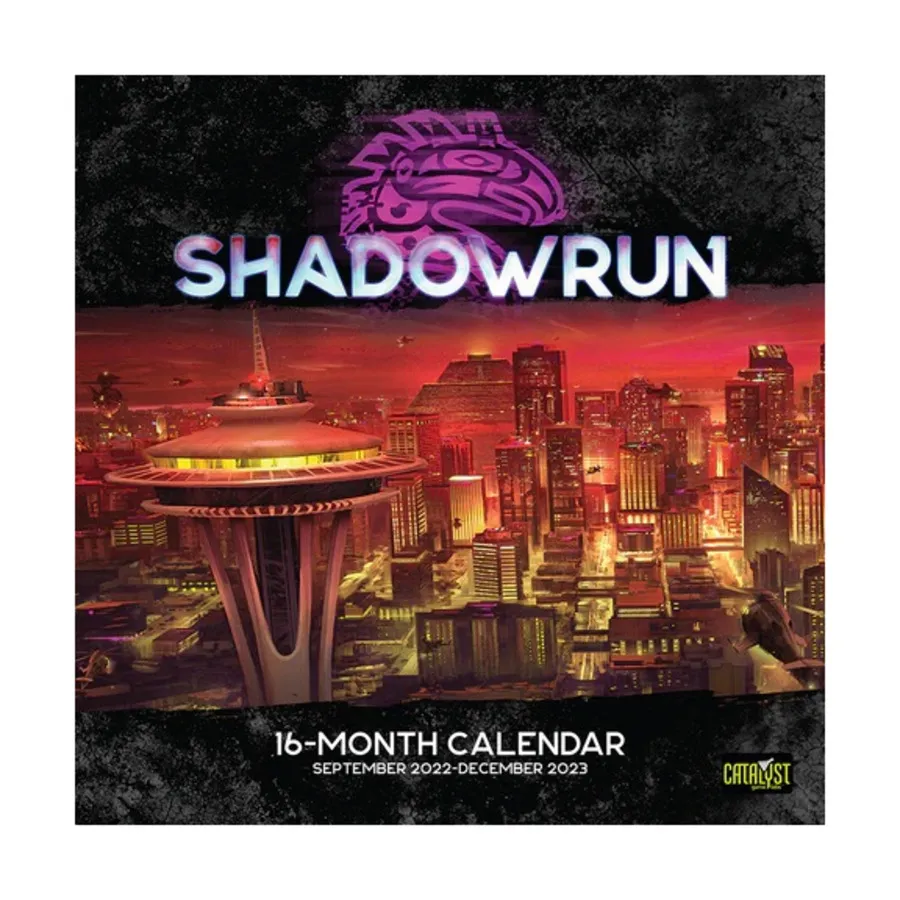 

Календарь Shadowrun RPG на 16 месяцев (игровые карты, 2023 г.), Shadowrun (6th Edition)