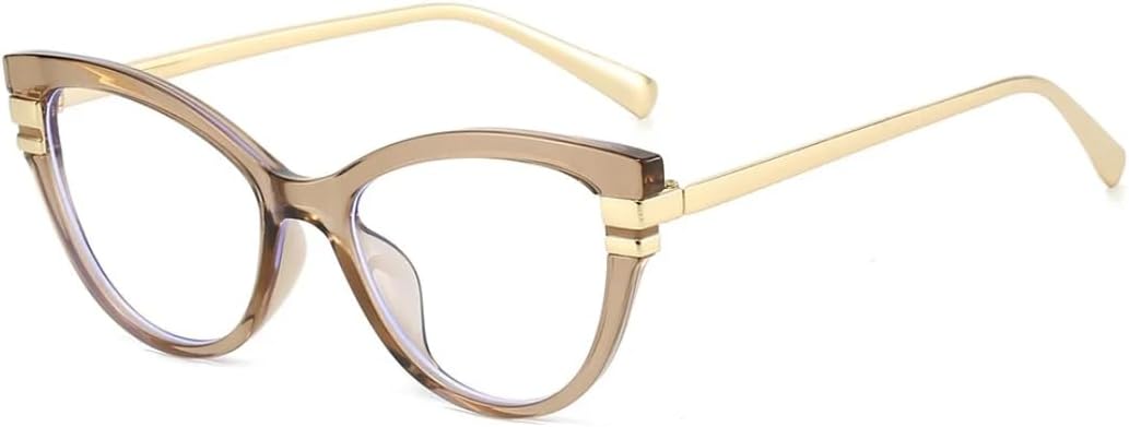 

Солнцезащитные очки для мужчин и женщин - защита UV400 - леопардовый принт "кошачий глаз", легкая оправа для занятий спортом на открытом воздухе и вождения DSVIGF, Light Tea