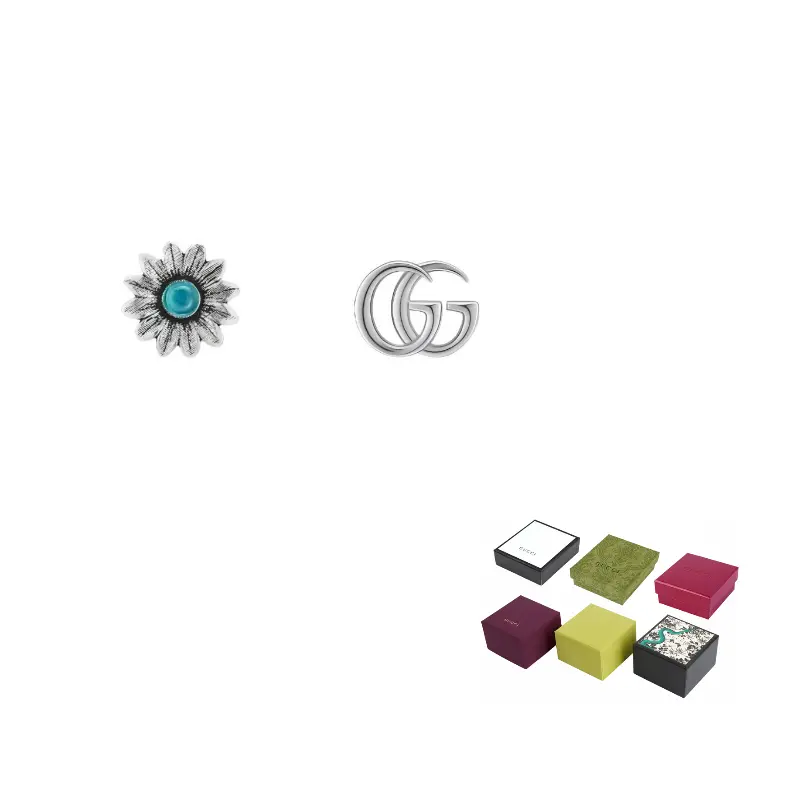 

GUCCI Сережки Gg Marmont с цветком из стерлингового серебра