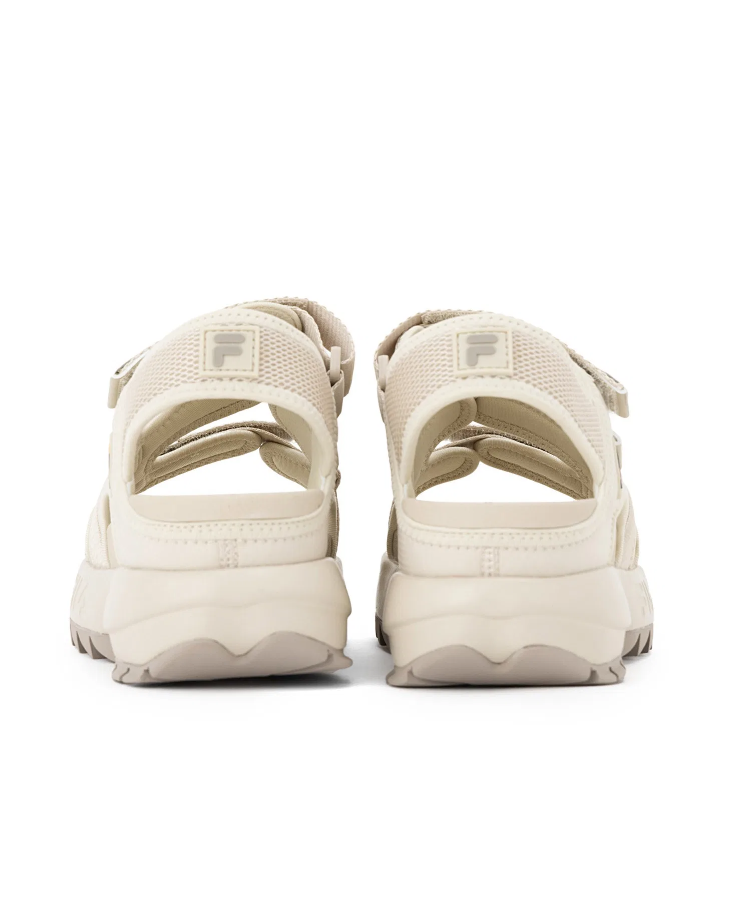 Унисекс спортивные сандалии FILA DISRUPTOR SD PUFFY бежевые — фото 4