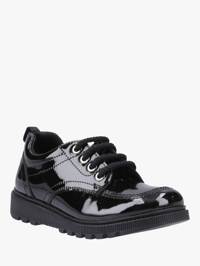 Детские школьные туфли Keeley Senior из лаковой кожи Hush Puppies, Black — фото 2