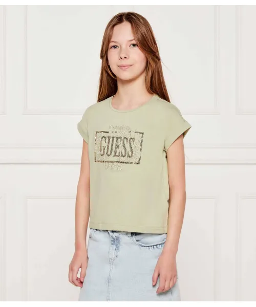 

Футболка Regular fit Guess, зеленый