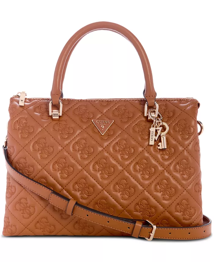 

Аделазия Мультикомпартментная Маленькая Сумка-Сатчел GUESS, коричневый