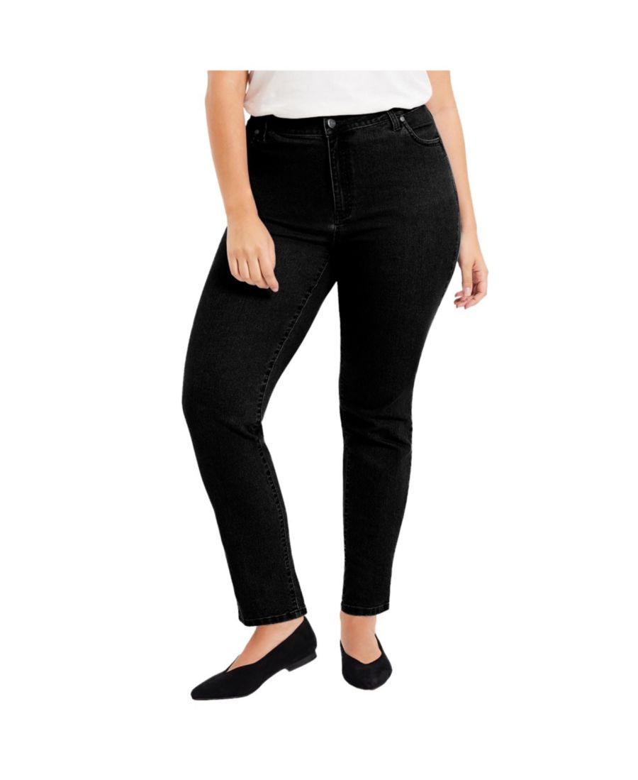 

Женские джинсы прямого кроя June + Vie Curvie Fit June & Vie, Black