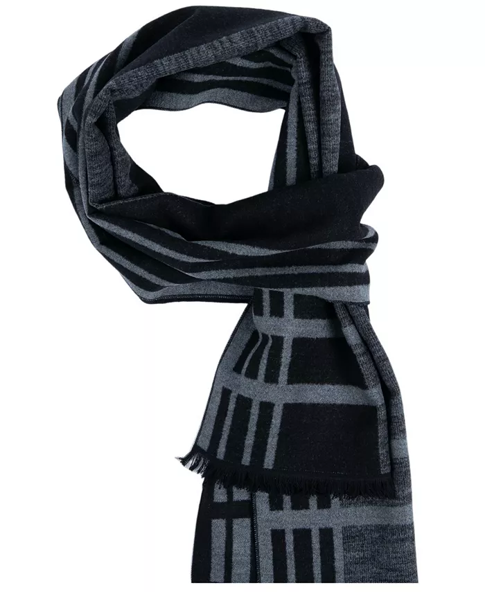 

Мужской шарф в клетку Ted Baker, черный