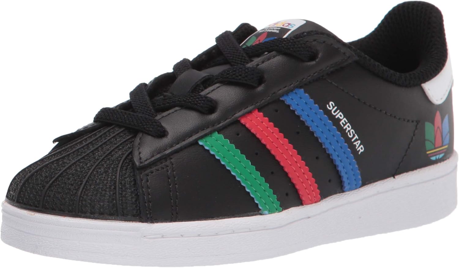 

Кроссовки adidas Performance Superstar 2 CF I для баскетбола и моды Adidas Originals, белый/черный/зеленый